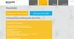 Desktop Screenshot of bonniermagazines.fi